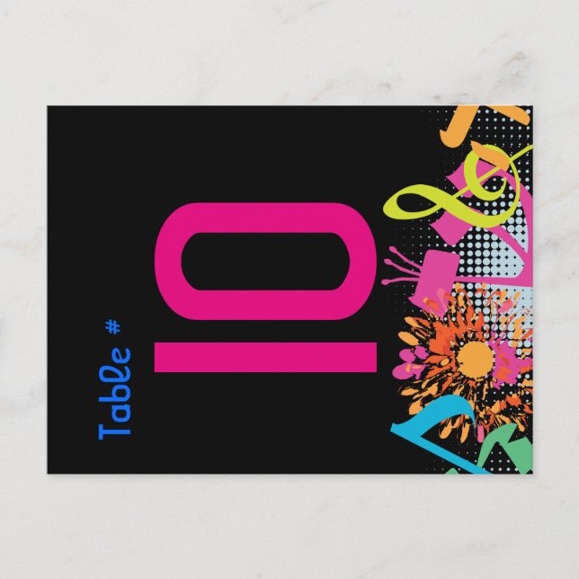 Cartão Postal SONS DA PLACA Mesa FLORAL DE TORAH (Frente)