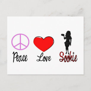 Cartão Postal sookie de amor pela paz