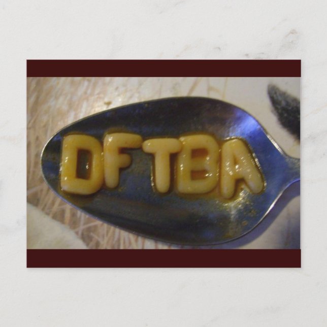 Cartão Postal Sopa de Letras DFTB (Frente)