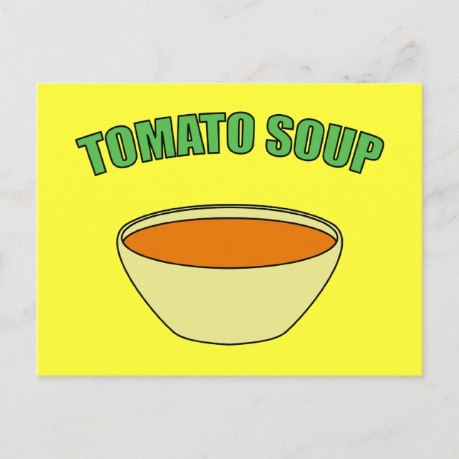Cartão Postal Sopa De Tomate (Frente)
