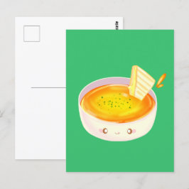 Cartão Postal Sopa De Tomate E Sanduíche De Queijo Grelhado