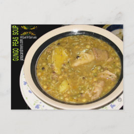 Cartão Postal Sopa Gungo Peas