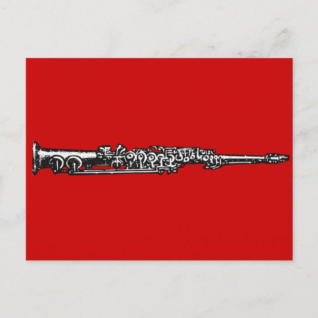 Cartão Postal Soprano Sax (Frente)