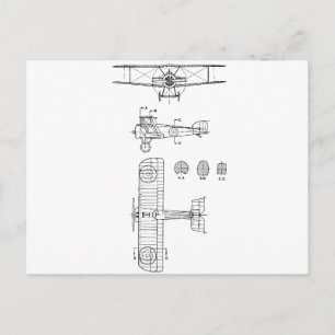 CARTÃO POSTAL SOPWITH CAMEL