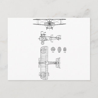 CARTÃO POSTAL SOPWITH CAMEL