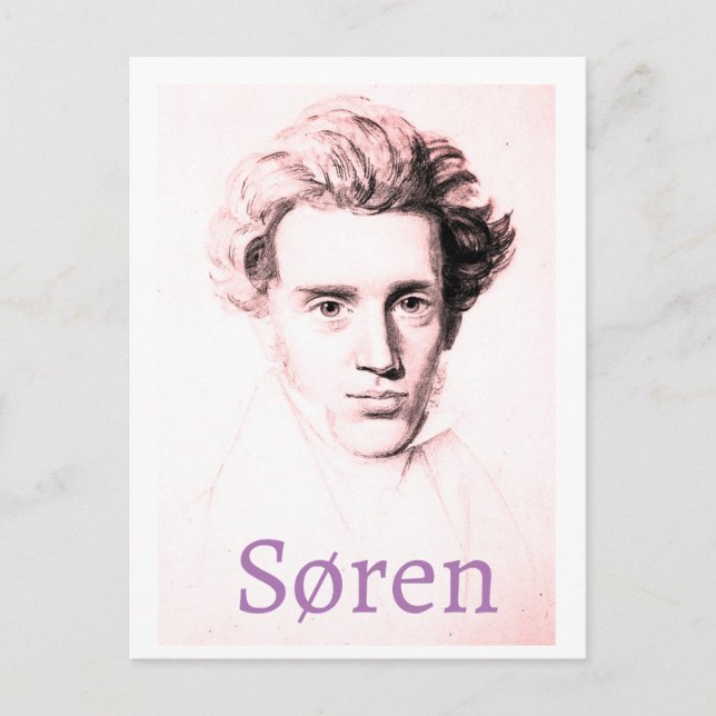 Cartão Postal Søren Kierkegaard (Frente)