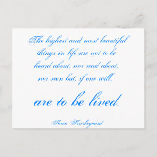 Cartão Postal Soren Kierkegaard