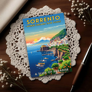 Cartão Postal Sorrento, Itália: Uma década de 1960