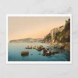 Cartão Postal Sorrento pelo mar, Nápoles, Campânia, Itália