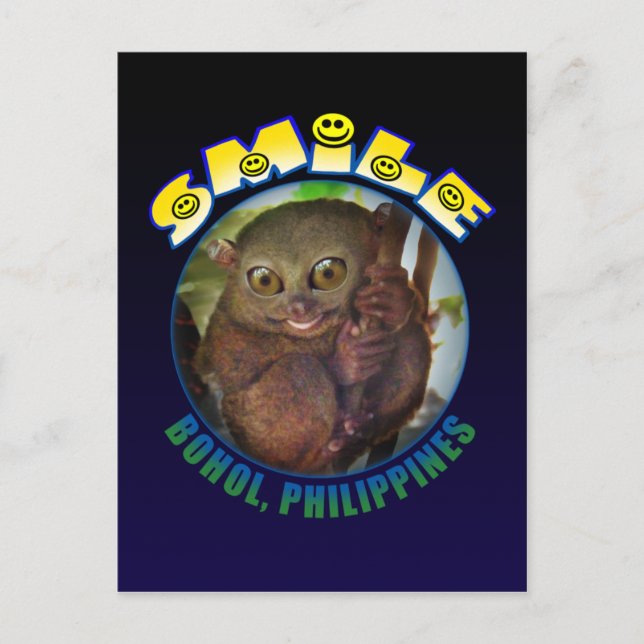 Cartão Postal Sorria Bohol (Frente)