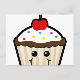 Cartão Postal Sorria Cupcake