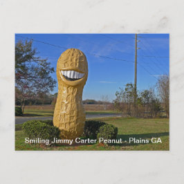 Cartão Postal Sorrindo Jimmy Carter Peanut - Plains Georgia