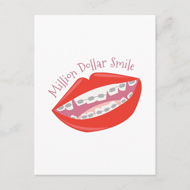 Cartão Postal Sorriso de Milhão de Dólares (Frente)