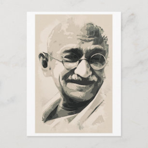 Cartão Postal Sorriso Ghandi