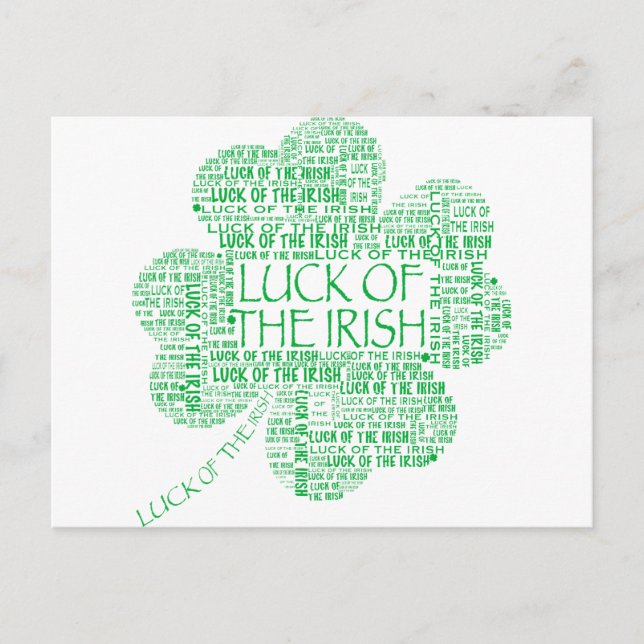CARTÃO POSTAL SORTE DA IRLANDA (Frente)