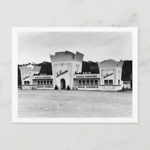 Cartão Postal Sorvete antigo movido, Connecticut