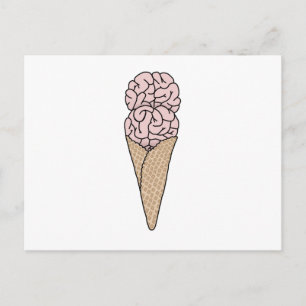 Cartão Postal Sorvete Brain Freeze