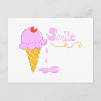 Cartão Postal Sorvete de sorriso