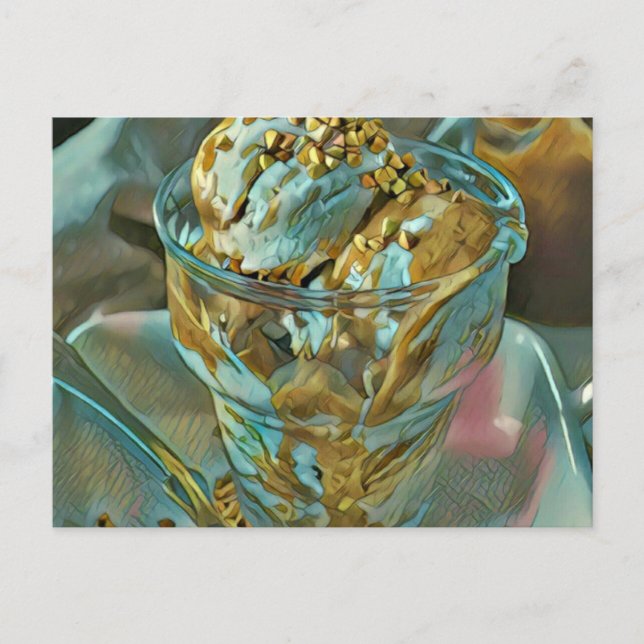 Cartão Postal Sorvete de verão cone (Frente)