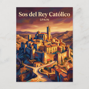 Cartão Postal Sos del Rey Católico Espanha