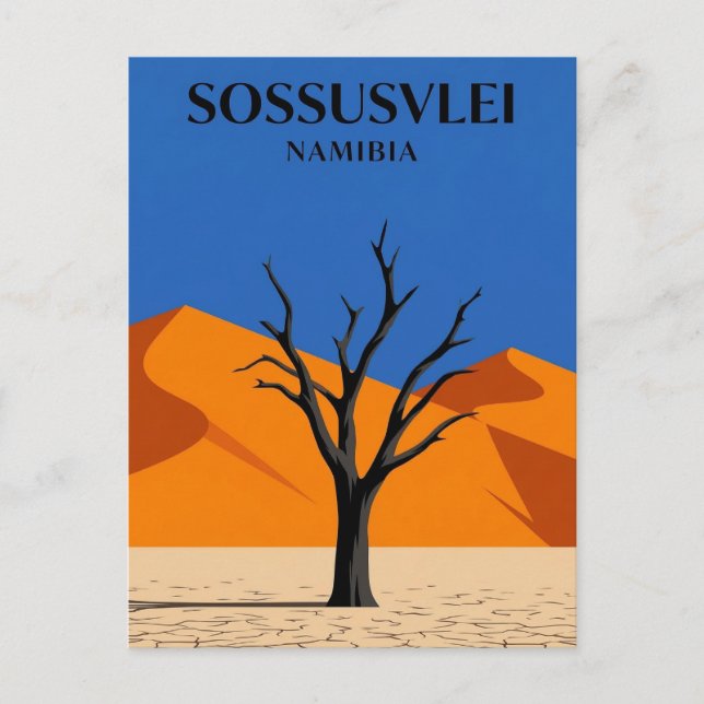 Cartão Postal Sossusvlei, Sesriem, Hardap (Frente)