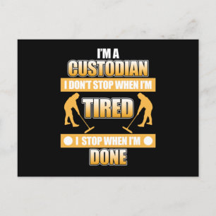 Cartão Postal Sou a Guardiã da Escola de Custódia.