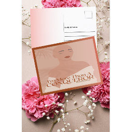 Cartão Postal Sou mais do que uma Conquistadora e fé cristã