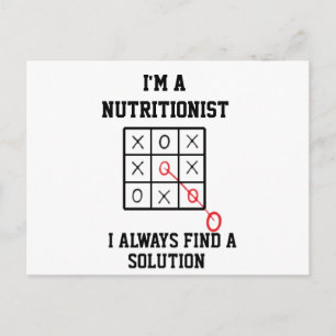 Cartão Postal Sou nutricionista, sempre encontro uma solução