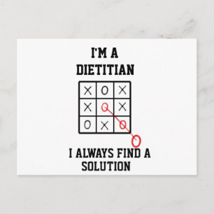 Cartão Postal Sou Nutricionista Sempre Encontro Uma Solução  Car