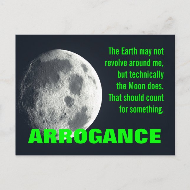 Cartão Postal Sou praticamente o centro do universo (Frente)