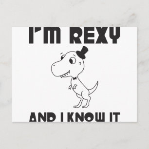 Cartão Postal Sou Rexy e sei disso