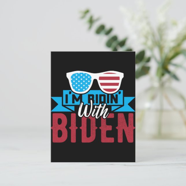 Cartão Postal Sou Ridin With Biden (Em pé/Frente)