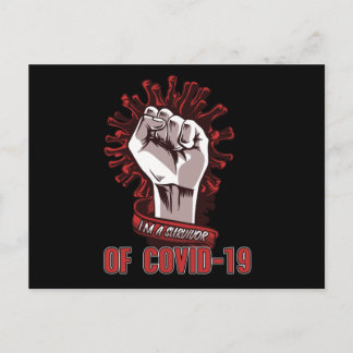 Cartão Postal Sou Sobrevivente Corona