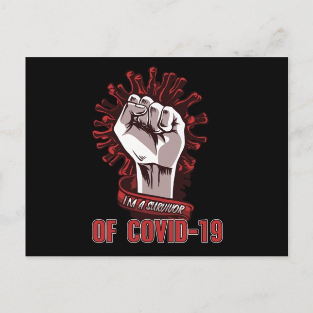 Cartão Postal Sou Sobrevivente Corona (Frente)