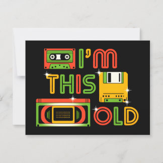 Cartão Postal Sou tão velho para tecnologia