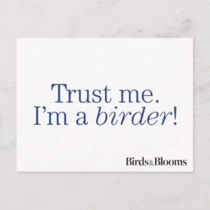 Cartão Postal Sou um Birder