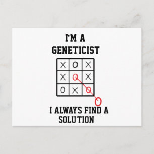 Cartão Postal Sou um geneticista, sempre encontro uma solução Po