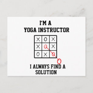 Cartão Postal Sou um instrutor de yoga, sempre encontro uma solu