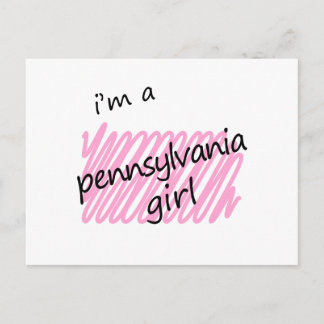 Cartão Postal Sou uma Pensilvânia Girl