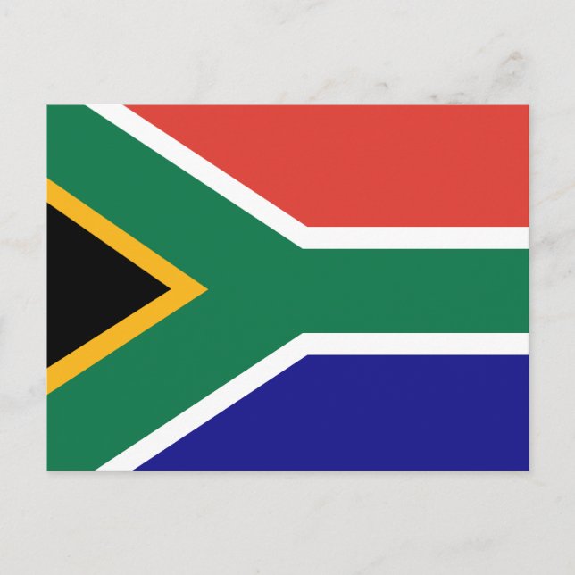 Cartão Postal South Africa Flag (Frente)