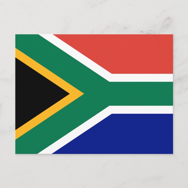 Cartão Postal South Africa Flag (Frente)