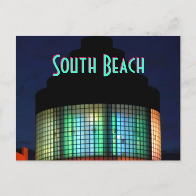 Cartão Postal ~South Beach Art Deco~ POSTCARD (Frente)