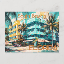 Cartão postal South Beach Miami Florida