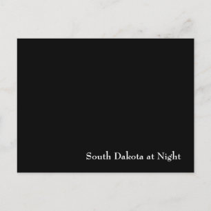 Cartão Postal South Dakota na noite