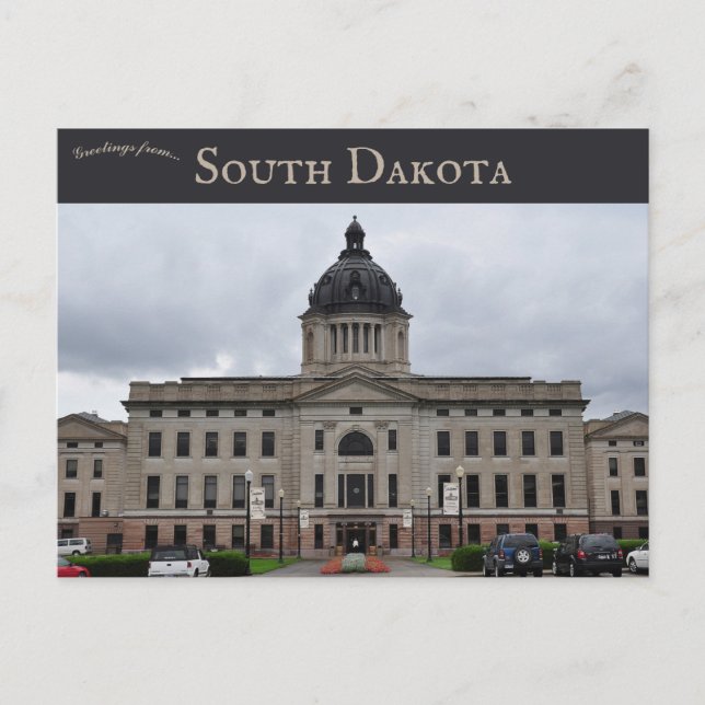 Cartão Postal South Dakota State Capitol Pierre South Dakota (Frente)