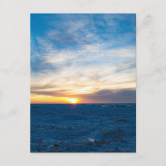 Cartão Postal South Haven Lighthouse Frozen Lake Michigan
