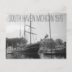 Cartão Postal South Haven Michigan Tall Ship 1976
