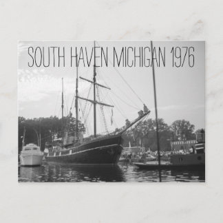 Cartão Postal South Haven Michigan Tall Ship 1976