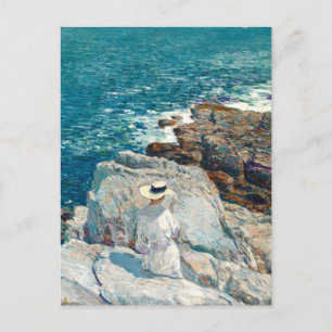 Cartão Postal South Ledges, Appledore, por Childe Hassam