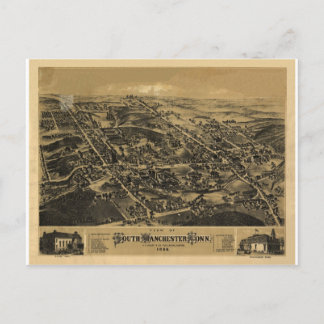 Cartão Postal South Manchester Connecticut em 1888